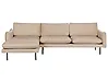 Corner Sofa VINTERBRO Velvet Beige Right Hand