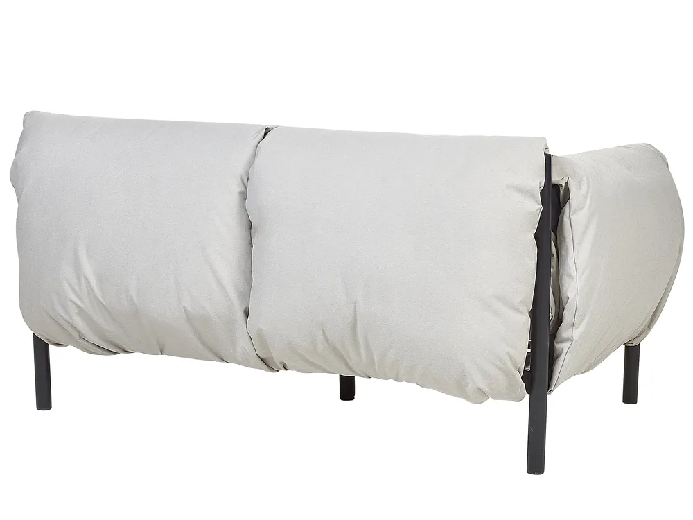 Sofa ogrodowa dla 2 osób ESPERIA Metal Szary_868369