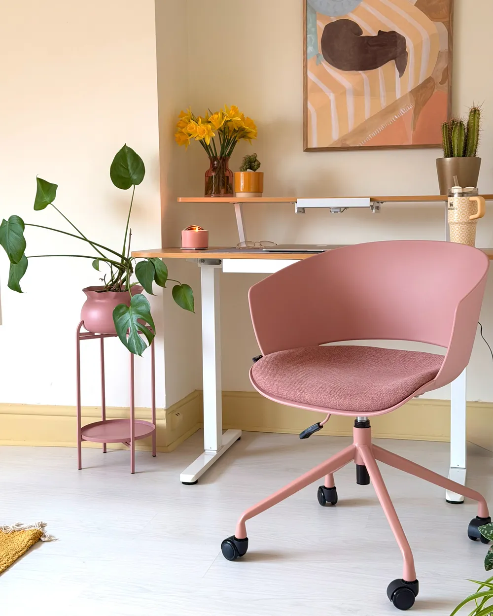 Office Chair GLEEFUL Fabric Pink_1054443
