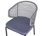 Metal Garden Bistro Set Grey PALMI_808245