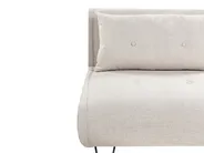 Single Sofa Bed VESTFOLD Fabric Light Beige_930327