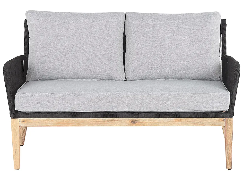 Set da giardino con tavolo 4 posti MERANO Legno d'acacia Grigio_772233