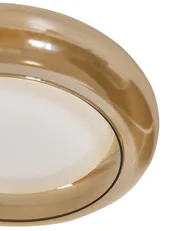 Lampa sufitowa LED NITH Ze ściemniaczem Szkło Jasnobrązowy_1107111