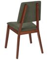  Set of 2 Wooden Dining Chairs Dark Green MERRILL _926422