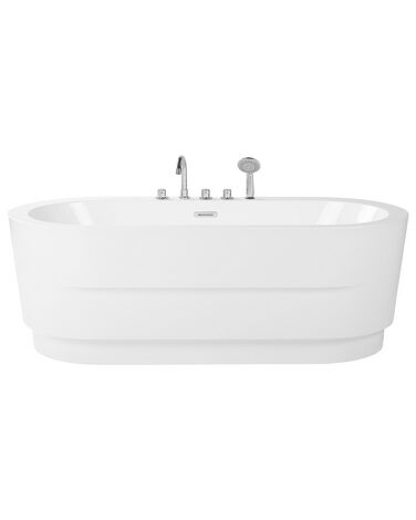 Freestanding Bath with Fixtures 1700 x 800 mm White EMPRESA 