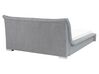 Fabric EU King Size Bed Grey NANTES_72588