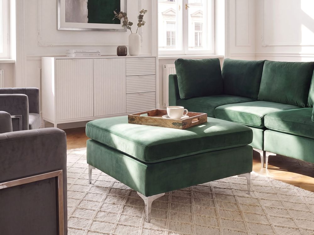 Ottoman EVJA Velvet Green