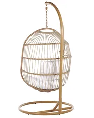 Hanging Chair with Stand ALBA PE Rattan Natural_803354