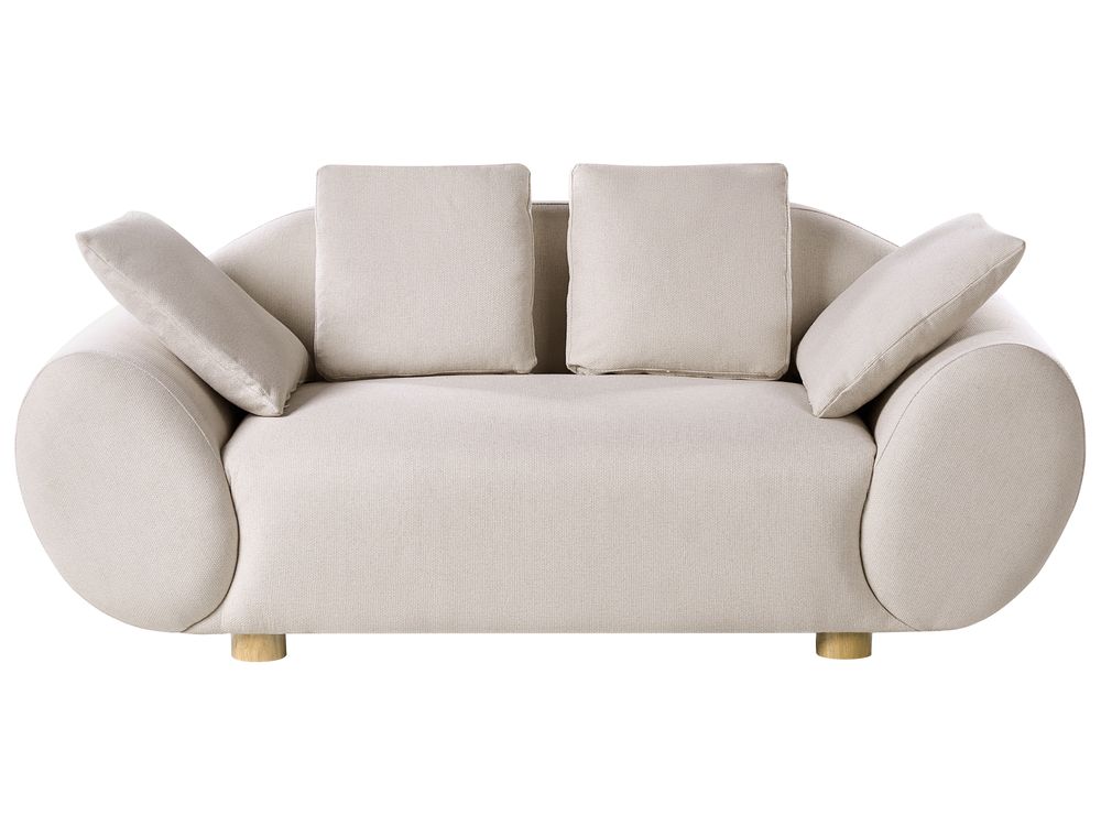 Sofa 2 Seater RINGEL Fabric Light Beige