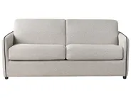 Sofa Bed 2 Seater ISHOJ Fabric Light Grey_939970