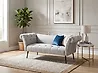 Chaise longue NANTILLY Tela Gris claro