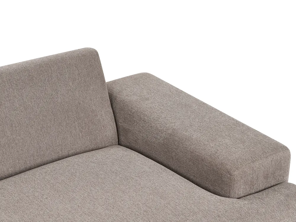 Corner Sofa 4 Seater MARIFERD Fabric Light Brown Right Hand_903278