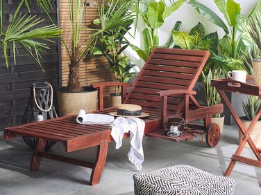 Acacia Wood Reclining Sun Lounger TOSCANA