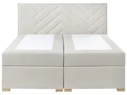 Divan Bed with Storage ESQUIRE Fabric Off-White 180 x 200 cm (EU Super King)_1016152