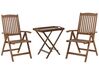 Acacia Wood Bistro Set Dark AMANTEA_871654