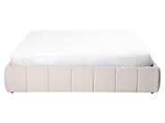 Ottoman Bed without Headboard GENAS Fabric Light Beige 160 x 200 cm (EU King Size)_1070190