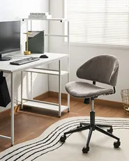 Sedia da ufficio KIANA Velluto a coste Tortora_1078336