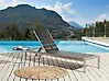 Sun Lounger NARDO Reclining Metal Black/ Silver