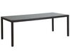 Table de jardin en rotin marron foncé 220 x 100 cm ITALY_1338