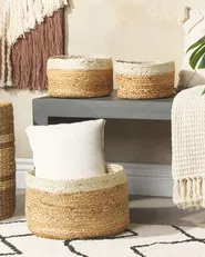 Set of 3 Baskets TAJORI Jute Natural_846344