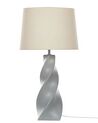 Lampada da tavolo ceramica grigio e beige 71 cm BELAYA_877550