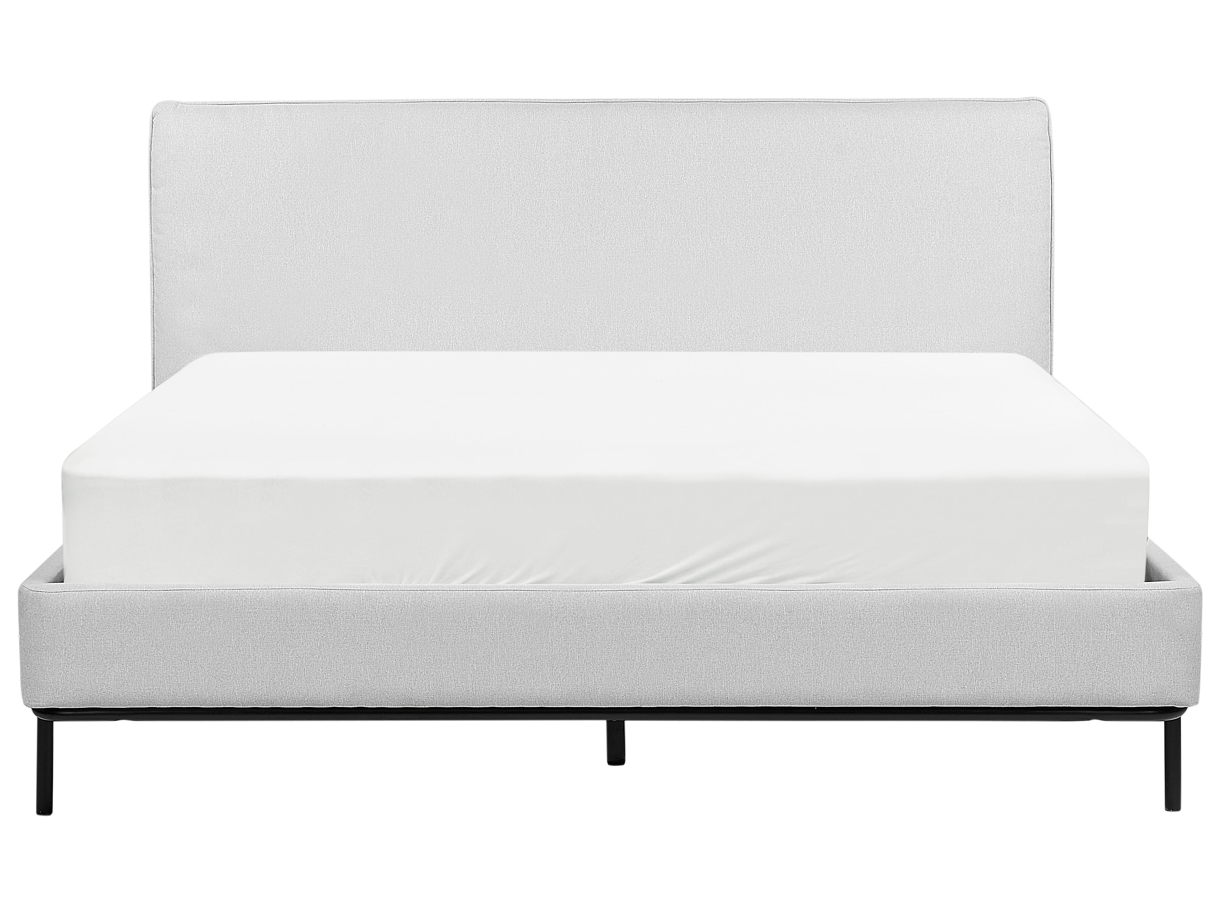Letto Tessuto CORIO 160 x 200 cm Grigio chiaro_903198