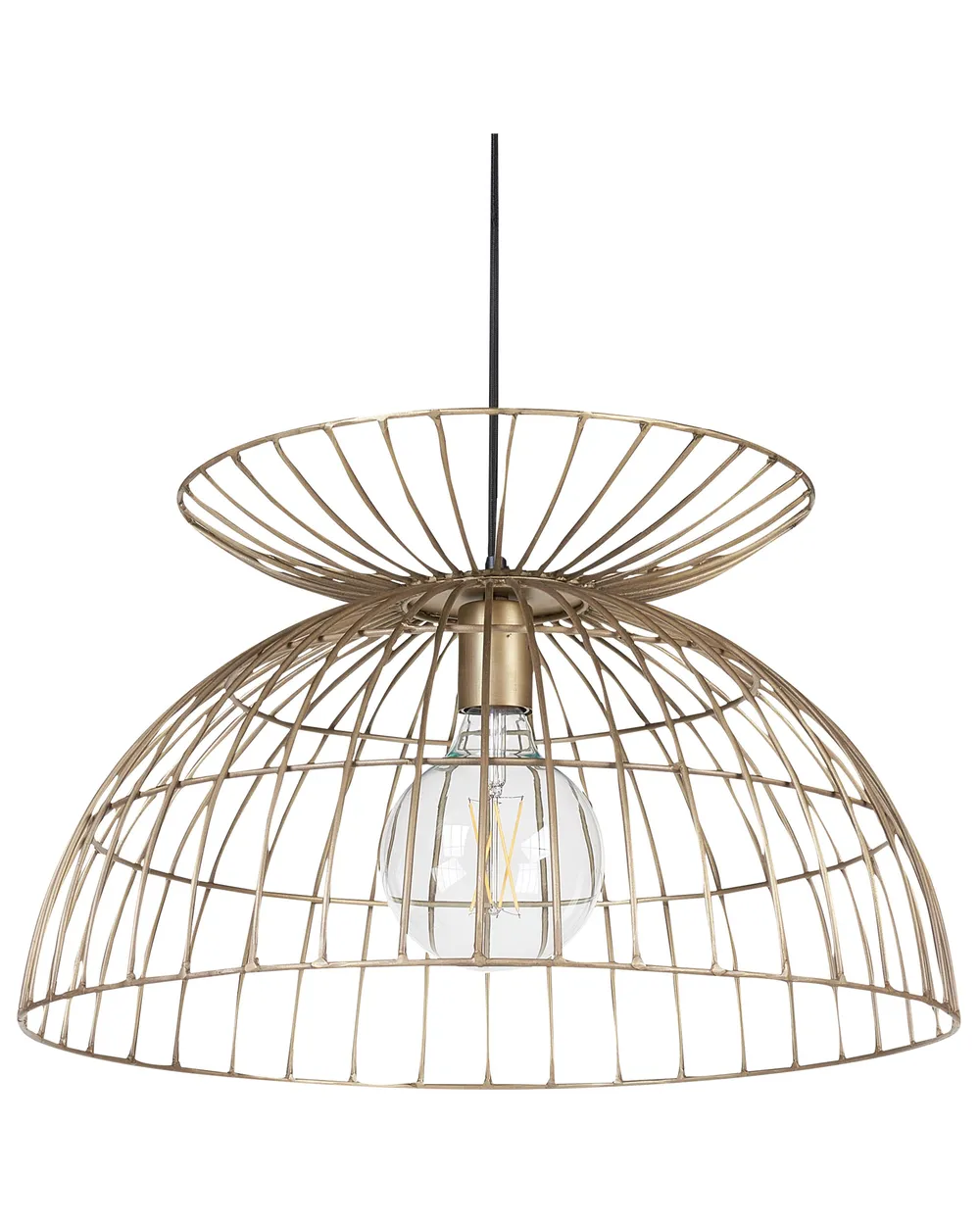 Lampa wisząca MAHANADI Metal Mosiężny