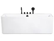 Back to Wall Bathtub QUATRE 1700 x 750 mm White_1150293