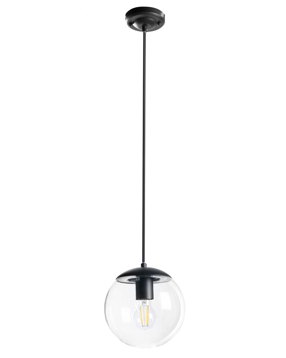 Outdoor Pendant Lamp BLEES Metal Black