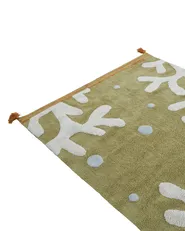 Kids Rug JAJPUR  Green 140 x 200 cm Cotton_1135249