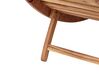 Chaise longue en bois avec coussin blanc LUINO_921600