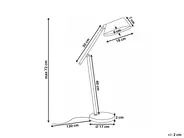 LED Desk Lamp LEONIS with Dimmer Grey_1018481