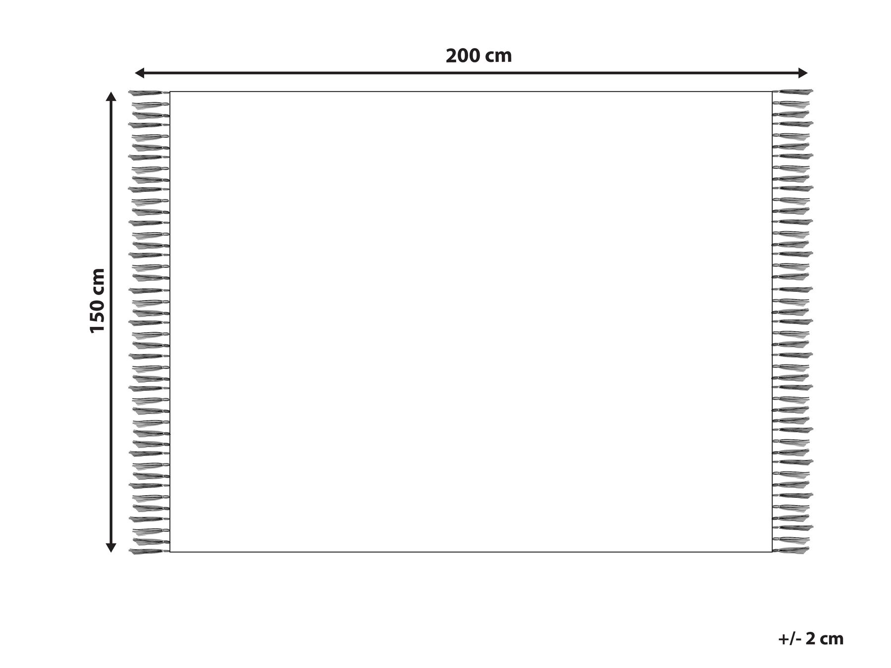 Koc VELLA 150 x 200 cm Zielony_1042368