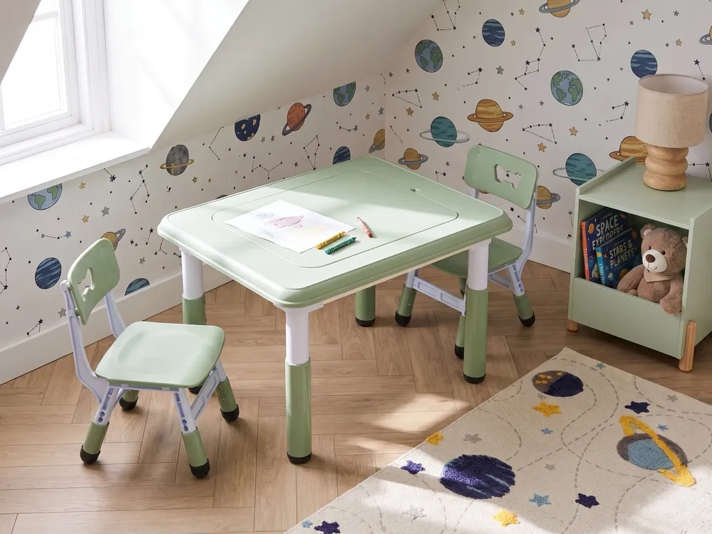 Mesa infantil com cadeiras BONDO Verde
