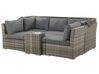 5 Seater PE Rattan Modular Garden Lounge Set Brown CORTE_776458