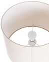 Lampada da tavolo ceramica bianco e beige chiaro 58 cm VENTA_833942