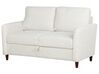 2 Seater Jumbo Cord Sofa with Storage White MARE_918729