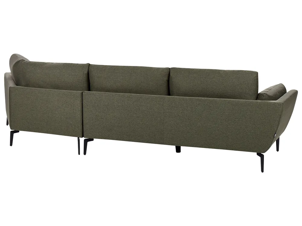 Sofa 3 Seater KANSSELI Fabric Dark Green_951059