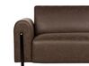 4-Sitzer Sofa Set Lederoptik dunkelbraun ASKIM_918943