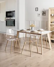 Set of 4 Dining Chairs TAKILMA Transparent_949020