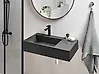Wall Hung Basin CUSCO 750 x 430 mm Mineral Cast Black