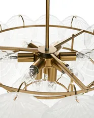 Chandelier CAPLINA Glass Brass_1005896