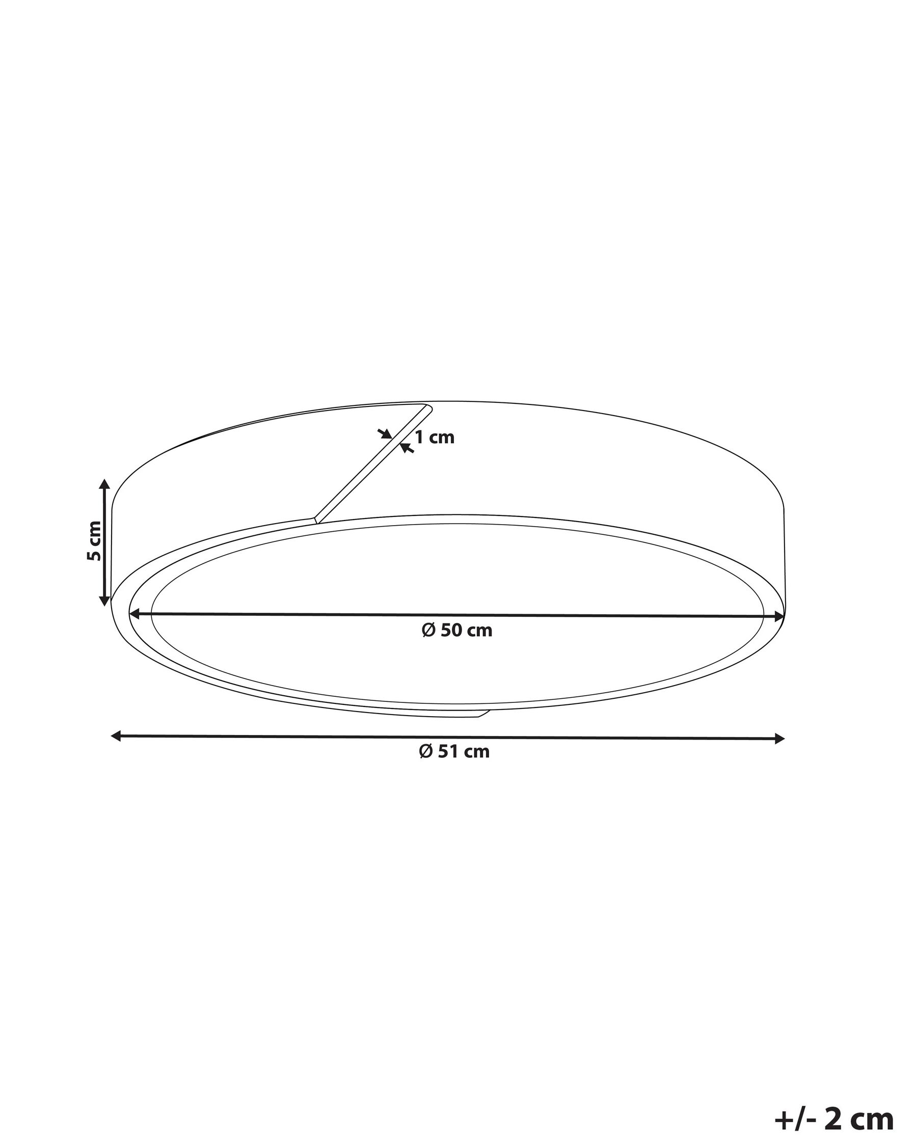 LED Ceiling Lamp PATTANI Metal White_824748
