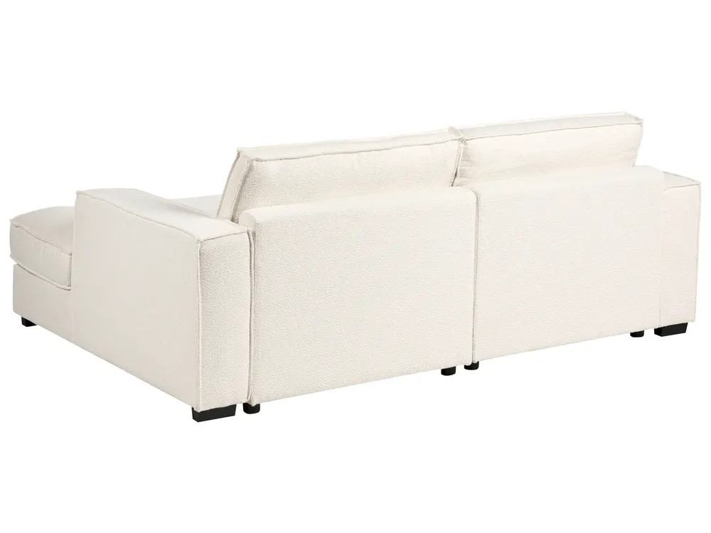 Corner Sofa KOLDING with Ottoman Boucle Light Beige Left Hand_1008329