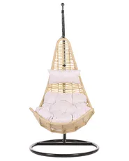 Hanging Chair with Stand ATRI II PE Rattan Natural_763806