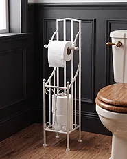 Porte-papier toilette BRISA Métal Blanc_1155714