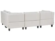 Modular Corner Sofa 4 Seater UNSTAD Fabric Light Beige Left Hand_925299