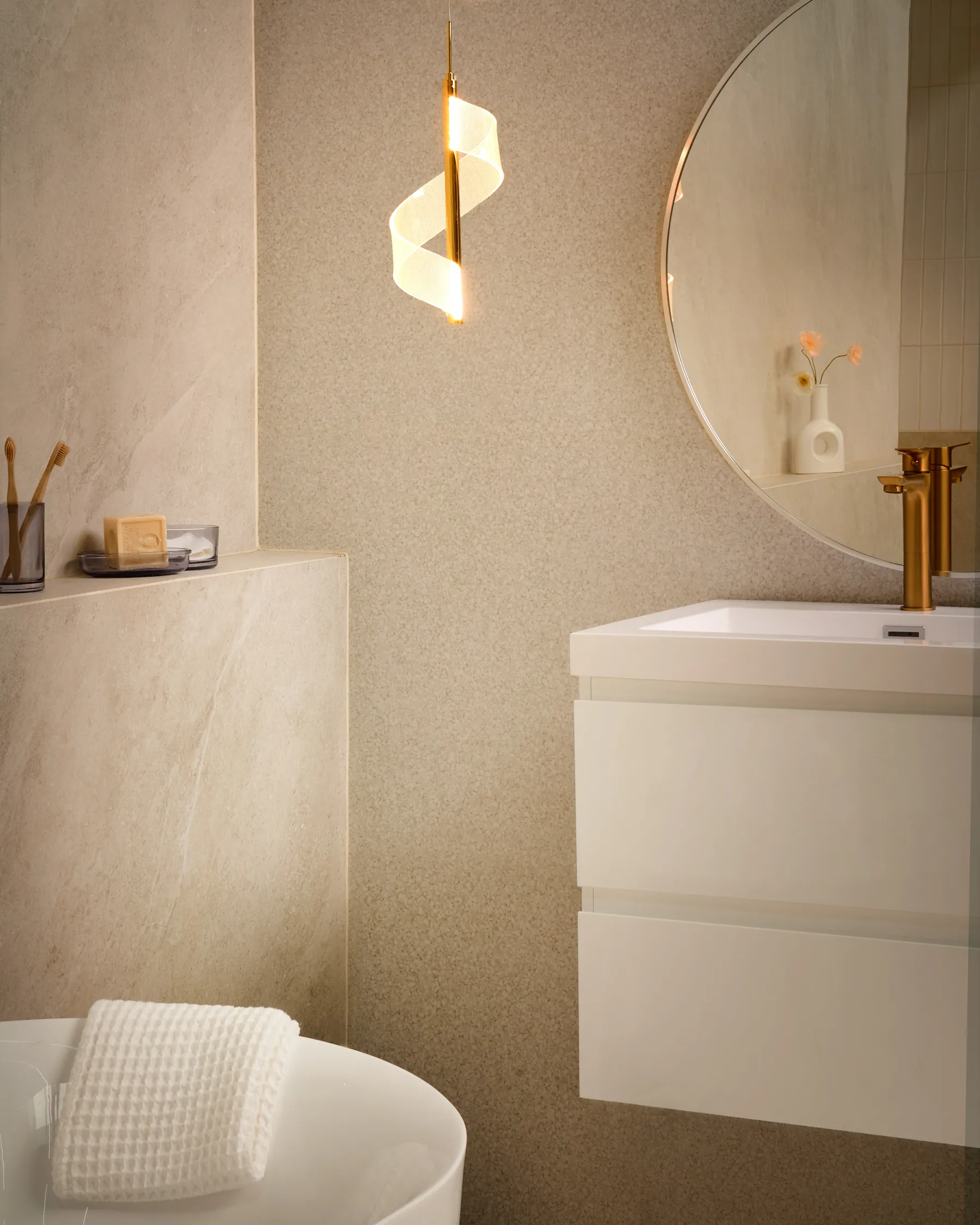 LED Pendant Lamp SARELA Metal Gold_1010494