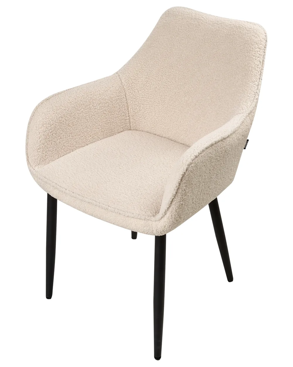 Set di 2 sedie da pranzo ALDEN Bouclé Beige chiaro_968396