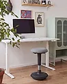 Wobble Stool ESTELL Fabric Grey